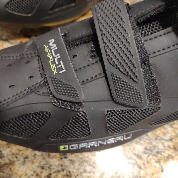 Louis Garneau Multi Airflex Cycling Shoes Black Bright Yellow Men's EU 48 US 13 - Picture 12 of 12